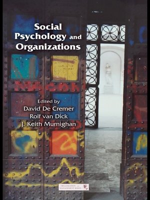cover image of Social Psychology and Organizations